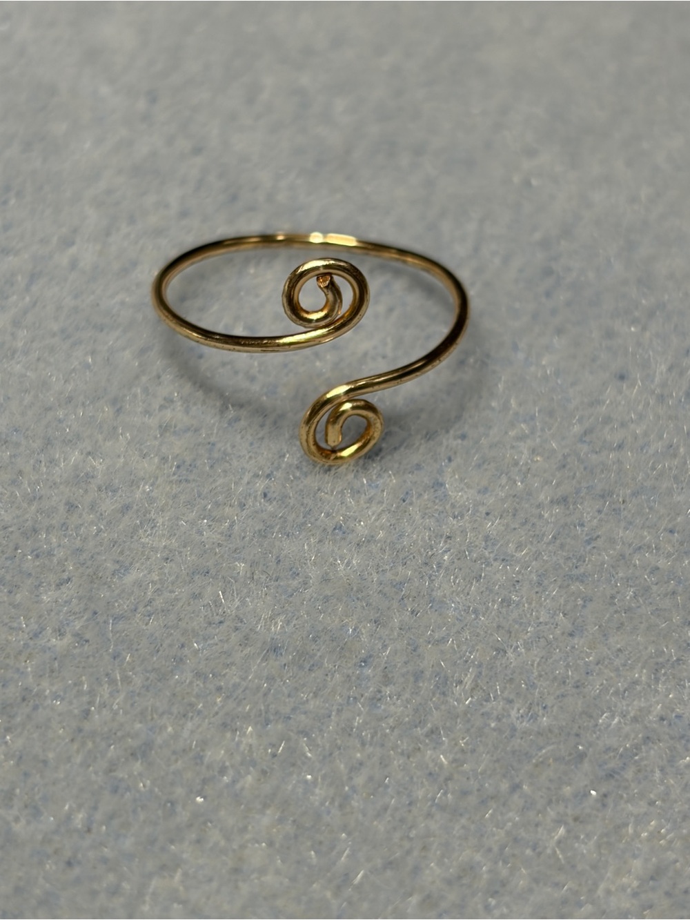 Gold Spiral Open Ring Adjustable